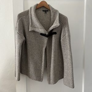 Eileen Fisher merino wool cardigan with buckle detail size xs